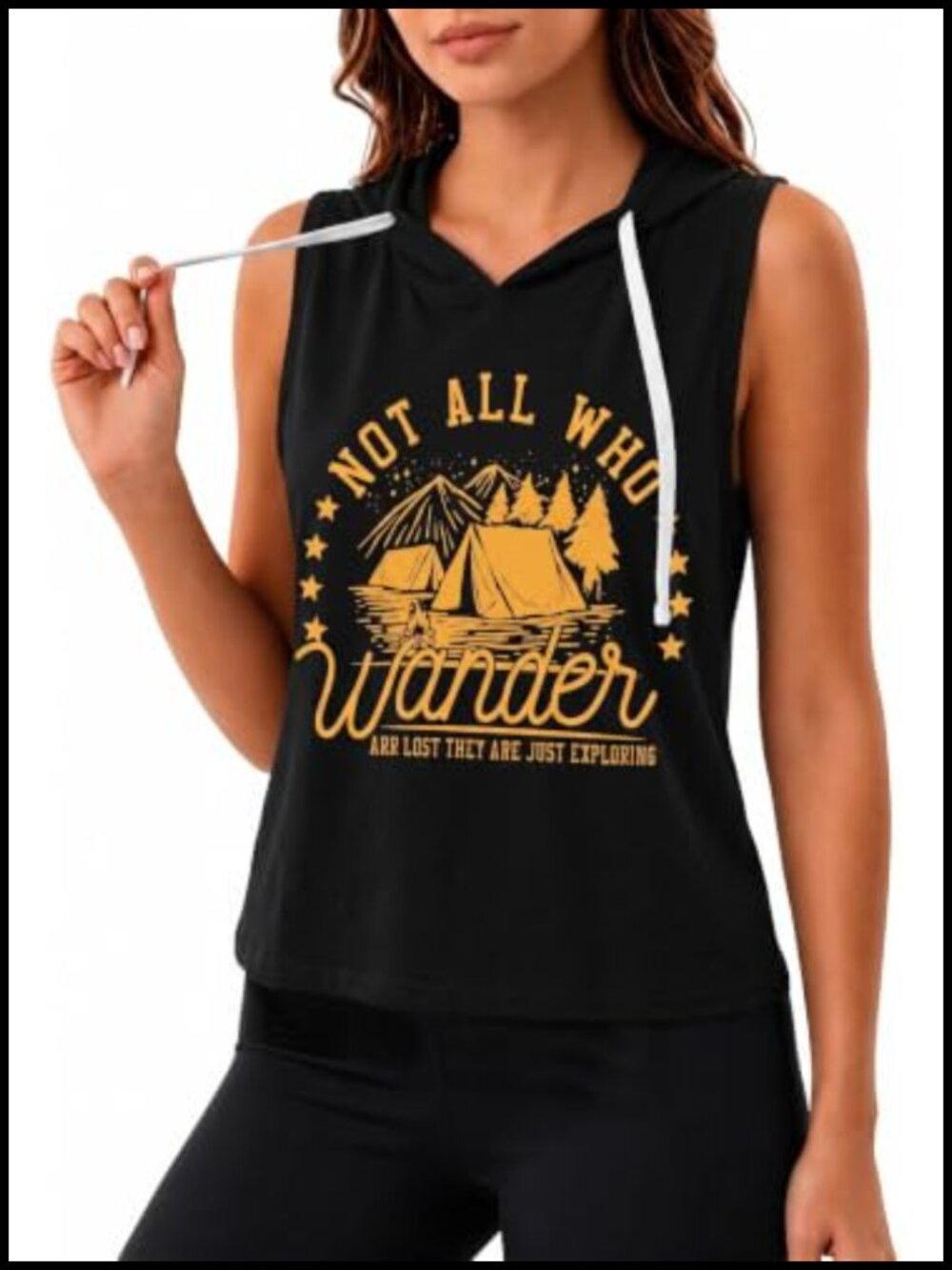 Sleeveless Hoodie Hooded Tank Top Women Athletic Workout Top